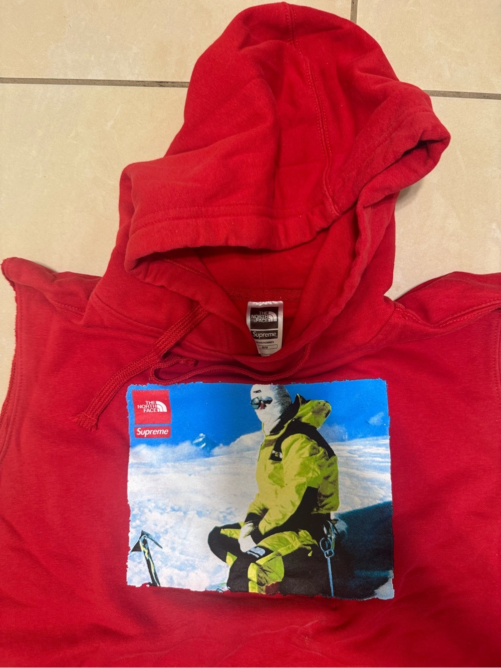Supreme x The North Face Red Graphic Hoodie